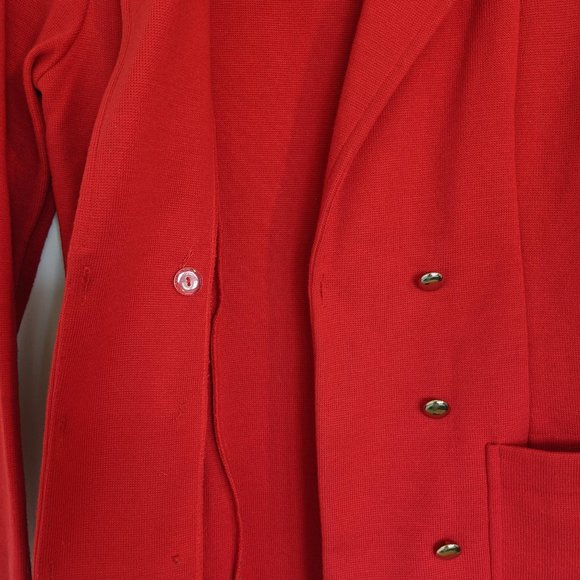 Red double breasted jacket - Picture 2 of 6